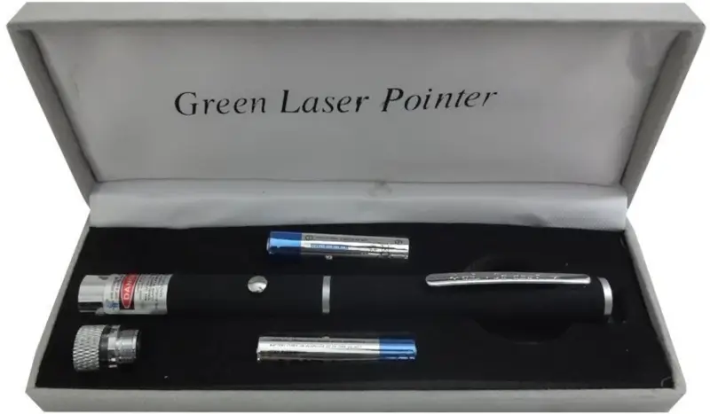 Powerful Green Laser Pointer Pen Long Range Adjustable Laser Light for Presentation Camping and Stargazing ( default, OS )