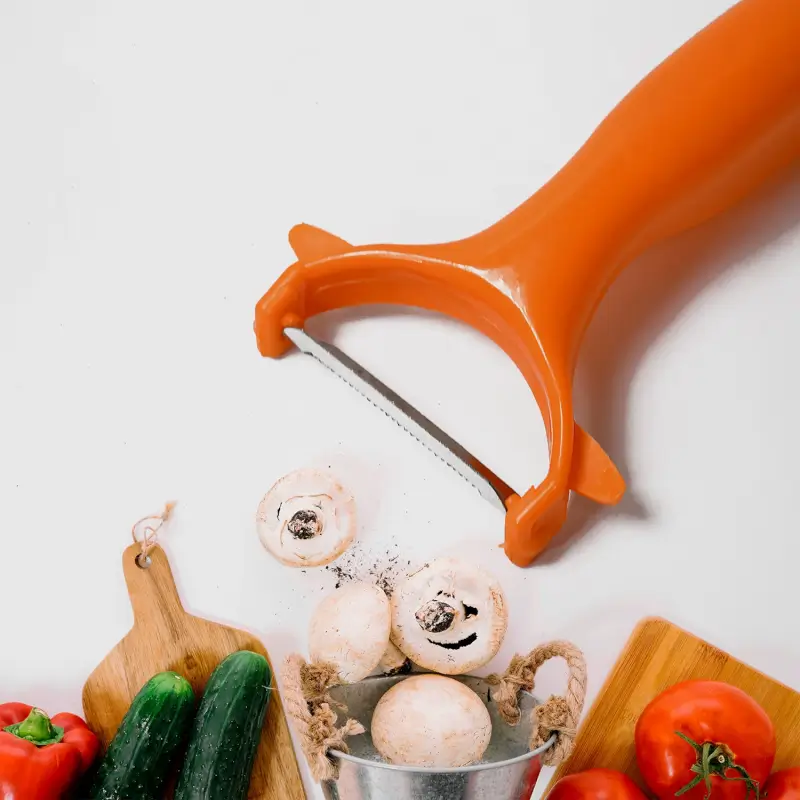 2-in-1 Kitchen Combo Set Stainless Steel Gas Lighter & Vegetable Peeler (2 Pc Set) ( default, Standard ).