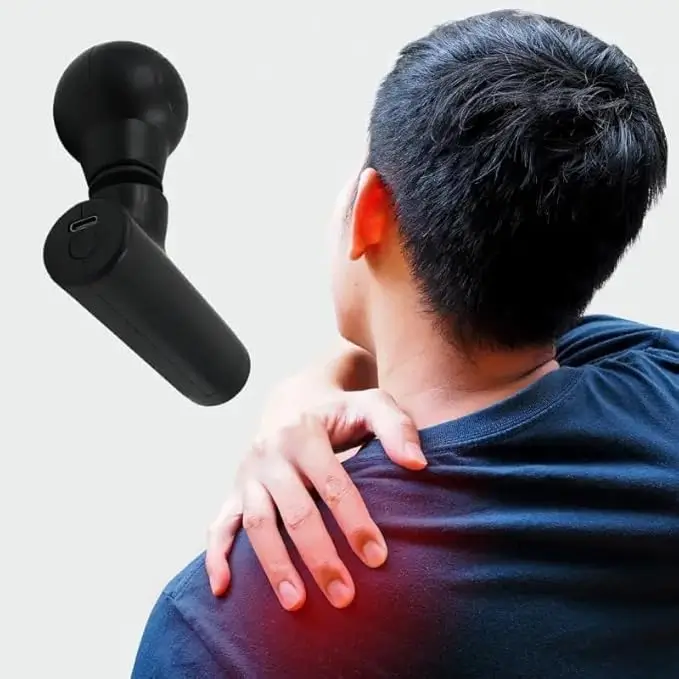 Mini Fascia Massage Gun | Portable Rechargeable Deep Tissue Muscle Massager for Body Pain Relief & Recovery ( default, Standard ) 